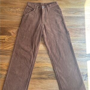 Brandy Melville Brown Straight Leg Pants